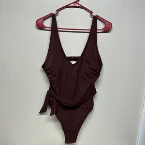 Shade & Shore Women's One Piece - Deep Burgundy
